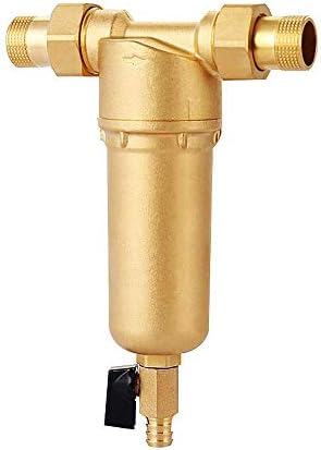 OMLTER Reusable Spin Down Sediment 40 Micron/Water Pre-Filter System Fit for 1"MNPT, 1.3" FNPT, 3/4"FNPT, 32MM