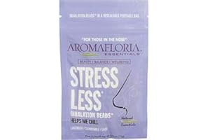HGB STRESS LESS by Aromafloria, Inhalation Beads .42 OZ Blend of Lavender, Chamomile, and SAGE