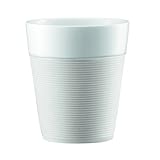 Bodum Bistro 2 Piece Mug with Silicone Sleeve, 0.3 L, White