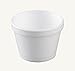 Dart 12SJ20, 12-Ounce Customizable White Foam Cold And Hot Food Container with Translucent Vented Lid, Dessert Ice-Cream Yogurt Cups, Deli Food Containers with Matching Covers (50)