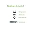 NavePoint 4U 19 Inch Vertical Wall Mount Rack Wall Mountable Server Rack w/Hardware Black