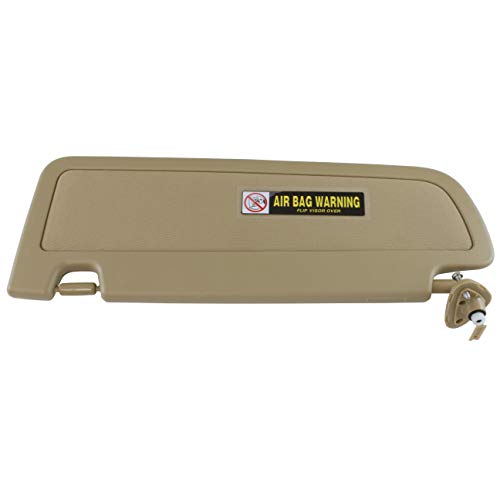 IAMAUTO 70300 Right Passenger Pearl Ivory Sun Visor for Honda Civic 2006 2007 2008 (Right (Passenger), Pearl Ivory (Tan))