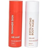 ABI AME Summer Skin & Soft Touch Duo – Hydrating Body Lotion + AHA BHA Exfoliant, 2-Step Skincare Set for Smooth, Radiant, Soft Skin