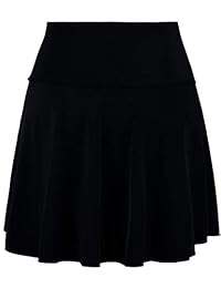 Septangle falda de natación de cintura alta para dama con parte inferior