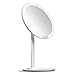 Amiro Lighted Makeup Mirror with Natural Daylight LED Lights, Adjustable Brightness, Rechargeable and Cordless, High Definition Countertop Vanity Mirror (No Magnification)