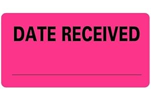 LABELVALUE Date Received Labels