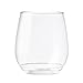 TOSSWARE 14oz Vino Summer Pack Recyclable Wine Plastic Cup, Set of 12, Clear