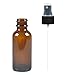 6 Pack,4oz Amber Glass Bottle Bottles with Black Fine Mist Sprayer.Refillable & Reusable.Designed for Essential Oils, Perfumes,Cleaning Products,Aromatherapy.6 Chalk Labels as gift.