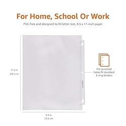 Amazon Basics Non-Glare Sheet Protector for