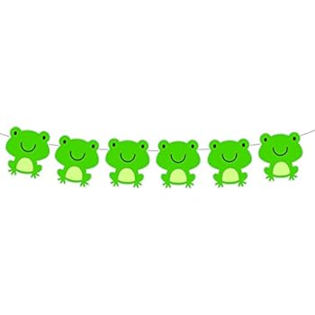 Amazon Com Crafty Cue 4 25 Tall Frog Garland Frog Banner Frog