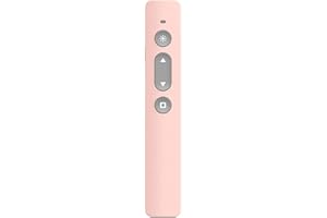 Presentation Clicker with Red Pointer,2.4GHz Wireless Remote Control,Slides PowerPoint Clicker,USB Rechargeable,for Laptop, C