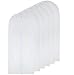 Garment Bag Clear for Long Dress 24'' x 60'' Zippered Garment Bags for Hanging Clothes White Breathable Full Zipper Dust Cover for Clothes Storage Closet Pack Of 6