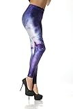 Sunzel Women'S Galaxy Space Print Leggings Pant Stretch Tights