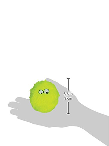 goDog Just For Me Furballz with Chew Guard Tough Plush Dog Toy, Lime, Small - Thumbnail 5
