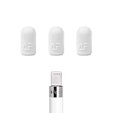 Premium Quality Silicone Made Pencil Cap Replacement Holder for Apple Pencil (White x 3)