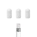 Premium Quality Silicone Made Pencil Cap Replacement Holder for Apple Pencil (White x 3)