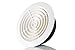 4 Inch Round Air Vent, HG Power Adjustable ABS Vent Cover, White Louver Grille Vent Fit for Bathroom, Office, Kitchen, Ventilation Use - Opening Size 3.74
