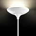 Globe Electric LED Floor Lamp Torchiere, Energy Star Certified, Dimmable, Super Bright, 43W, 3010 Lumens, Matte White Finish,12783