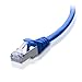 Cable Matters Snagless Cat 6a / Cat6a (SSTP/SFTP) Shielded Ethernet Cable in Blue 10 Feet - Available 1FT - 200FT in Length