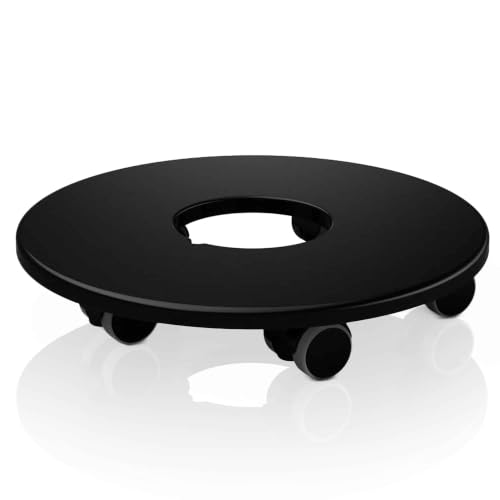 Lechuza Coaster for Lechuza CLASSICO 60, CUBE 50, CURSIVO 50 Planters D36 H5.8 cm Black