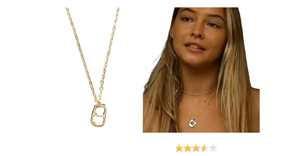 Gold Plated Soda Tab Charm Pop Necklace 