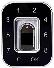 HMJY Smart Fingerprint/Password Padlock, Anti-Theft Waterproof Cabinet Lock/Drawer/Gym Lock