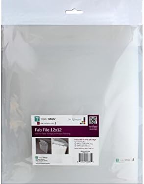 Totally Tiffany Fab File, White, 12 x 12-Inch