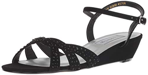 Touch Ups Women's Lena Sandal, black, 9 W US