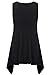 Meaneor Women's Plus Vogue Wide Hem Design Top Shirts Tunic Sleeveless Summer Top