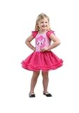 My Little Pony Little Girls' Pinky Pie Tulle Costume Dress, Light Pink/Hot Pink, Medium/5/6