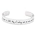 LParkin Sister Bracelets Birthday Gifts A Sister is God's Way of Making Sure We Never Walk Alone Stainless Steel Polished 6”*3/8”