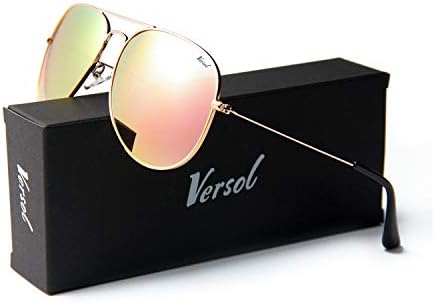 Aviator for Men Women UV400 Protection Mirrored Lens Lightweight Polarized Aviators Sunglasses