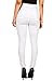 Vibrant Women's Juniors Classic High Waist Denim Skinny Jeans, White, Size 15.0