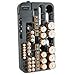 Battery Organizer Storage Rack with a Removable Battery Tester Holds 72 Batteries Various Sizes (72-holder)