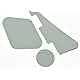 KAISH Red 3 Ply LP Pickguard & Rear Plate Switch Plate Cavity Covers for Gibson Les Paul