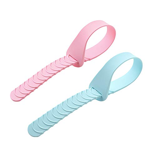 Closestool Toilet Seat Raise Lifter, 2PCS (Blue+Pink) Toilet Cover Lid Handle Clean Lift Raise | Clean Way Avoid Touching Bacterial Stains