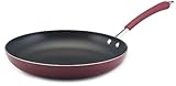 Farberware Millenium Porcelain Nonstick 12-Inch Skillet, Red