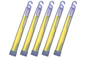 PHASE 5 WSI 6" Glow Sticks Package of 5 (Green) Emergency Chem Lights - 12 Hour Industrial Grade
