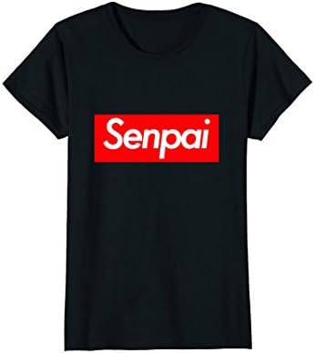 Womens Senpai Notice Me Japanese Anime T-shirt Large Black
