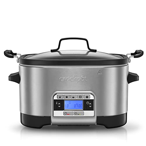 Crock-Pot Multi-Cooker, Programmable With Slow Cooker, Saute, Roaster And Food Steamer, 5.6 Litre (6-7 People), Removable Bowl [Csc024]