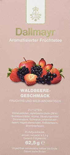 Dallmayr Tee Aufgussbeutel - Früchtetee Waldbeere (1 x 62,5 g) – Bild 4