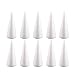Happyyami 10pcs Craft Foam Cone White Cones for DIY Home Craft Project Christmas Tree Table Centerpiece 18.5cm