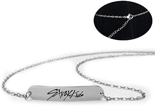 ShengshiZZ New ReleasedKpop Straykids Stray Kids Pendant Necklace Fashion Jewelry Silver Titanium Chain Necklaces & Pendants Highlight Your Collarbone