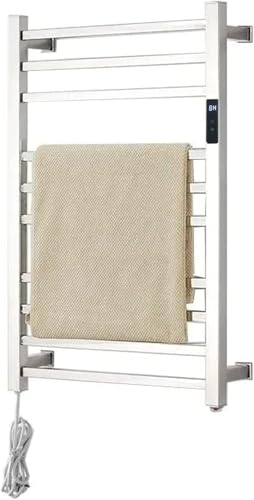 Toalheiro Térmico Grande Quadrado Inox Bivolt com Timer Embutido - Kzi (Fio Lado Esquerdo, Grande)