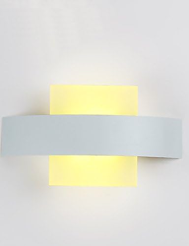 qiuxi Simple fashion Wall lamp Modern 8W LED Wall Lights Style Simplicity Acryl Bathroom Lighting Living Room Hallway Bedroom Hotel rooms Bedside Lamp , warm white-110v
