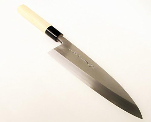 Sakai Takumi Ajimasa, Yasuki Shirogami(White Steel)/Japanese Chef's Deba Knife DW series,Hongasumi-Finish (225mm/8.9")