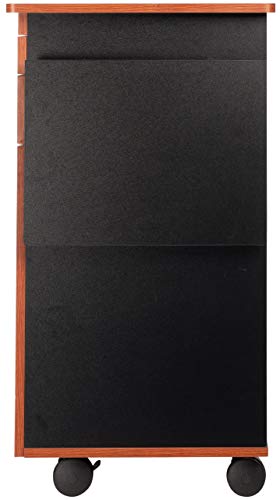 Oklahoma Sound MMC Multi Media Cart, 19" Length x 25" Width x 38" Height, Wild Cherry/Black