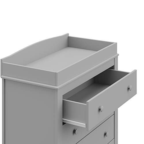 Graco Noah 3 Drawer Chest with Changing Topper (Pebble Gray