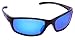Sea Striker High Tider Polarized Sunglasses with Black Frame,Blue Mirror and Grey Lens (Fits Medium to Large Faces)