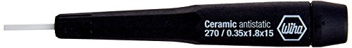 Click Here to See More Images Wiha 27018 Ceramic Slotted Screwdriver With Wiha Precision Handle, Anti-static Plastic, 1.8mm